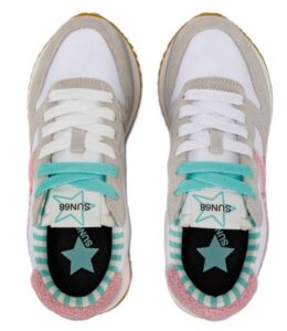 SUN 68 – Scarpe Donna Big Stargirl Sponge Logo Bianco