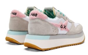 SUN 68 – Scarpe Donna Big Stargirl Sponge Logo Bianco