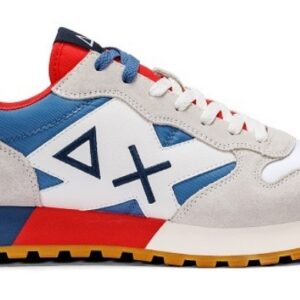 SUN 68 – Scarpe Uomo Jaki Bicolor Bianco/Avio
