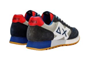 SUN 68 – Scarpe Uomo Jaki Bicolor Navy Blue/Grigio chiaro
