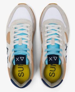 SUN 68 – Scarpe Uomo Jaki Bicolor Bianco/Beige