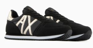ARMANI EXCHANGE – Sneaker Donna in Microfibra con Logo Nero