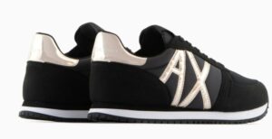 ARMANI EXCHANGE – Sneaker Donna in Microfibra con Logo Nero