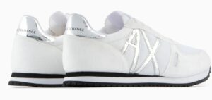 ARMANI EXCHANGE – Sneaker Donna in Microfibra con Logo Argento