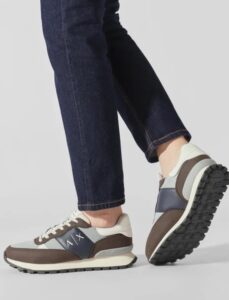 ARMANI EXCHANGE – Scarpe Uomo Sneakers Choco + Grigio