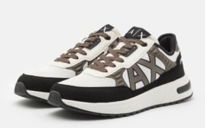 ARMANI EXCHANGE – Scarpe Uomo Sneakers multimateriale Off White+Black