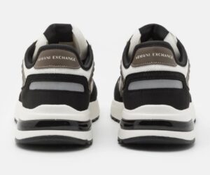 ARMANI EXCHANGE – Scarpe Uomo Sneakers multimateriale Off White+Black