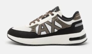 ARMANI EXCHANGE – Scarpe Uomo Sneakers multimateriale Off White+Black