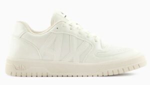 ARMANI EXCHANGE – Scarpe Uomo Sneakers in Ecopelle Off White + Off White