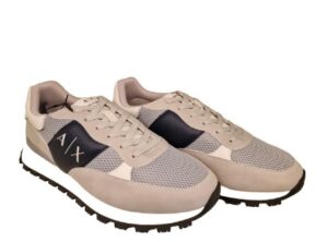 ARMANI EXCHANGE – Scarpe Uomo Sneakers Beige + Grigio