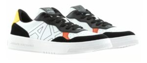 ARMANI EXCHANGE – Scarpe Uomo Sneakers in Tessuto tecnico e Suede Nero+Giallo