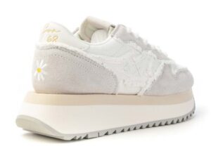 SUN 68 – Scarpe Donna Sneakers Big Stargirl Canvas Bianco Panna