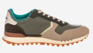 BLAUER – Sneaker Uomo in Ecopelle con Lacci Verde/Ottanio