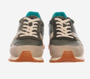 BLAUER – Sneaker Uomo in Ecopelle con Lacci Verde/Ottanio