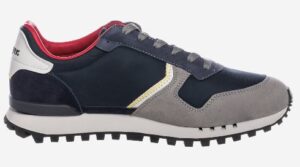 BLAUER – Sneaker Uomo in Ecopelle con Lacci Blu Navy/Rosso