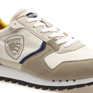BLAUER – Sneaker Uomo in Ecopelle con Lacci Beige/Nero