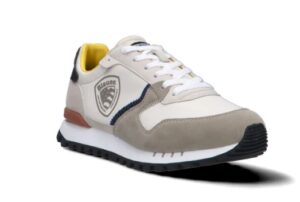 BLAUER – Sneaker Uomo in Ecopelle con Lacci Beige/Nero
