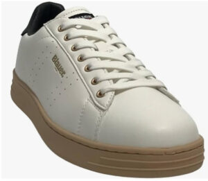 BLAUER – Sneaker Uomo Stringate Bianco/Nero