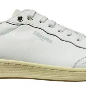 BLAUER – Sneaker Uomo in Pelle Murray Bianco/Crema