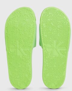 CALVIN KLEIN JEANS – Ciabatte Uomo in Tela Jasmine Verde/Nero