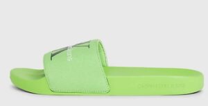 CALVIN KLEIN JEANS – Ciabatte Uomo in Tela Jasmine Verde/Nero