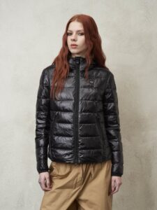 BLAUER – Piumino Donna con Cappuccio Aria Nero