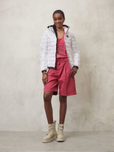 BLAUER – Piumino Donna con Cappuccio Sofia Bianco