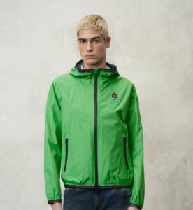 BLAUER – Giubbini Uomo Giacca a Vento Nastrata Thomas Verde Chiaro