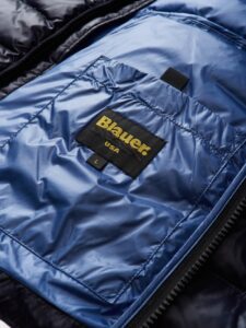 BLAUER – Piumino Uomo Colletto Alto Virgil Blu Sodalite