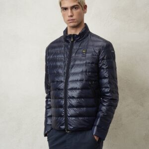 BLAUER – Piumino Uomo Colletto Alto Virgil Blu Sodalite