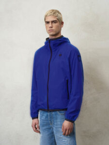 BLAUER – Giubbini Uomo Giacca a Vento Nastrata Thomas Blu Scuro