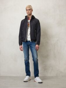 BLAUER – Giubbini Uomo Giacca a Vento Nastrata Thomas Nero