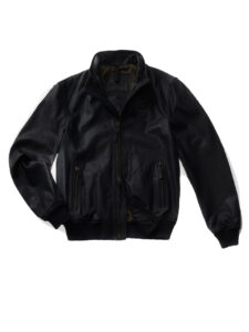 BLAUER – Giubbini Uomo Bomber in Pelle Liscia Caleb Nero