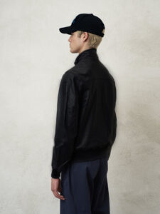 BLAUER – Giubbini Uomo Bomber in Pelle Liscia Caleb Nero