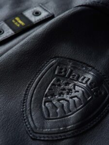 BLAUER – Giubbini Uomo Bomber in Pelle Liscia Caleb Blu