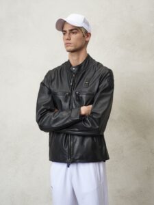 BLAUER – Giubbini Biker Uomo Foderato Ezekiel Nero