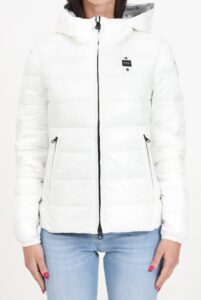 BLAUER – Piumino Donna con Cappuccio Aria Bianco