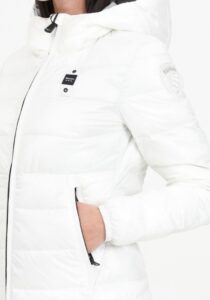 BLAUER – Piumino Donna con Cappuccio Aria Bianco