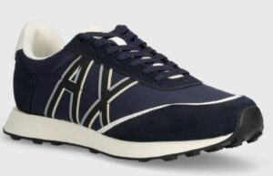 ARMANI EXCHANGE – Scarpe Uomo da Ginnastica in Tessuto Blu Navy