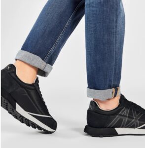 ARMANI EXCHANGE – Scarpe Uomo da Ginnastica in Tessuto Nero