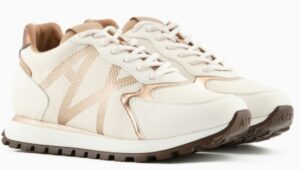 ARMANI EXCHANGE – Sneaker Donna con Punta Sfondata Vintage Beige