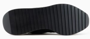 ARMANI EXCHANGE – Scarpe Uomo Sneakers in Tessuto Tecnico, Mesh e Camoscio Nero