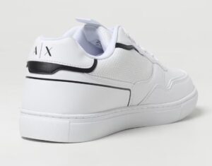 ARMANI EXCHANGE – Scarpe Uomo Sneakers in Morbida Pelle Traforata Bianco