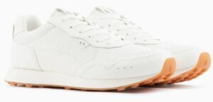 ARMANI EXCHANGE – Scarpe Uomo Sneakers con Inserti Tono su Tono Bianco
