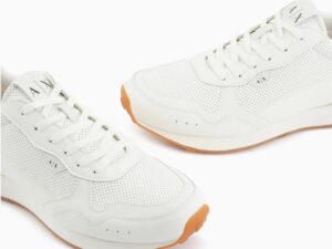 ARMANI EXCHANGE – Scarpe Uomo Sneakers con Inserti Tono su Tono Bianco