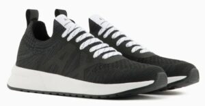 ARMANI EXCHANGE – Scarpe Uomo Sneakers in Tessuto con Inserti in Mesh Nero