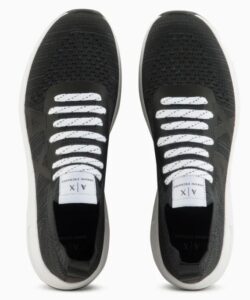 ARMANI EXCHANGE – Scarpe Uomo Sneakers in Tessuto con Inserti in Mesh Nero