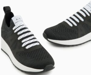 ARMANI EXCHANGE – Scarpe Uomo Sneakers in Tessuto con Inserti in Mesh Nero