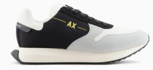 ARMANI EXCHANGE – Scarpe Uomo Sneakers Multicolore in Tessuto Grigio e Nero