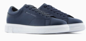 ARMANI EXCHANGE – Scarpe Uomo Sneakers in Action Leather Blu Navy